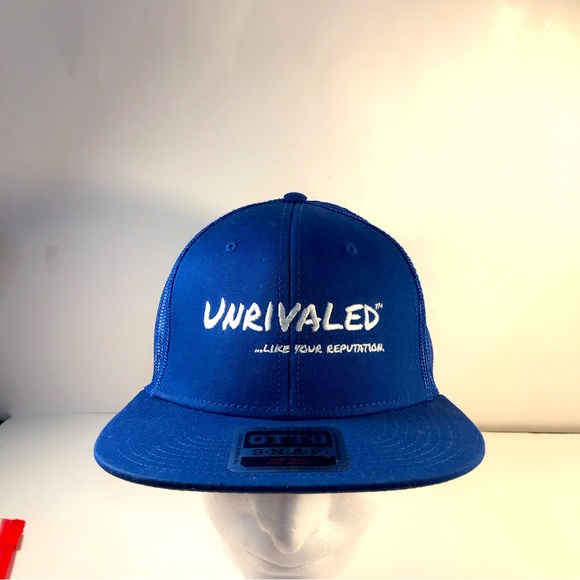 OTTO UNRIVALED Trucker Hat Cap Men's One Size Fits All. Blue Strapback - Picture 1 of 8